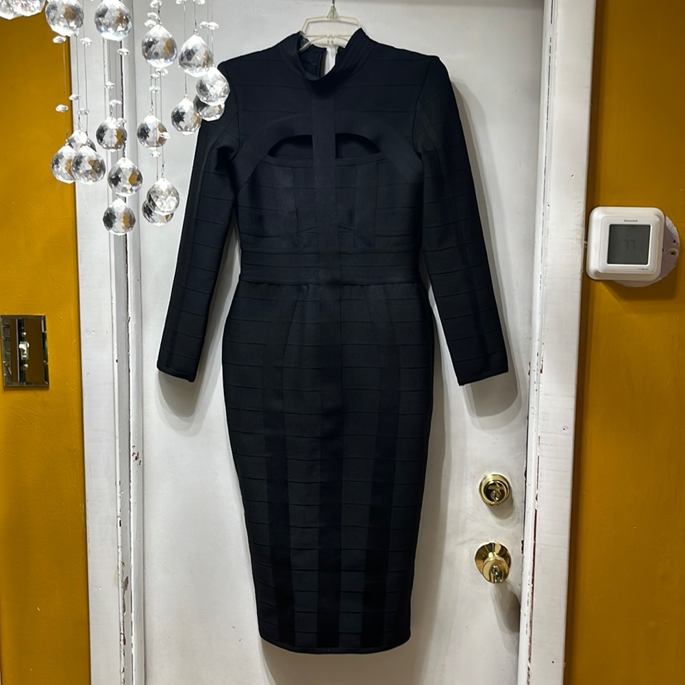 NWOT Black bandage dress - Picture 1 of 5